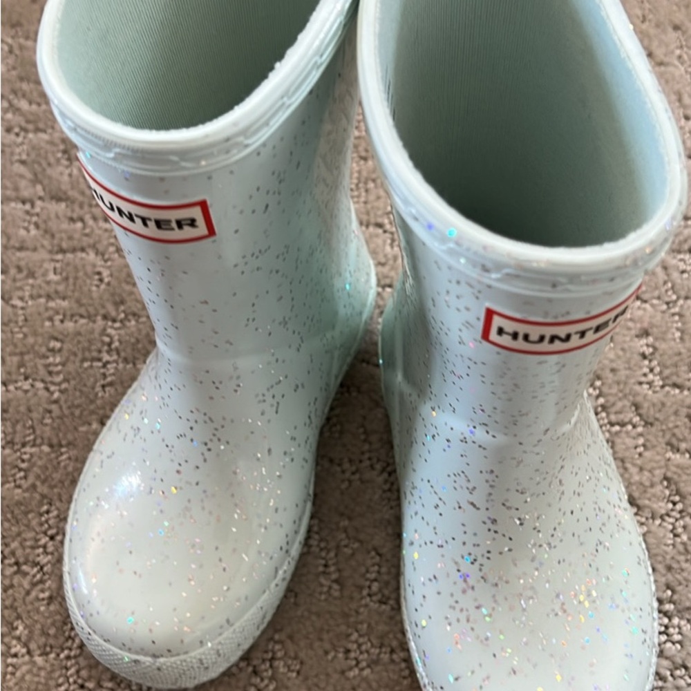 Hunter Kids Sparkle Rain Boots - new
